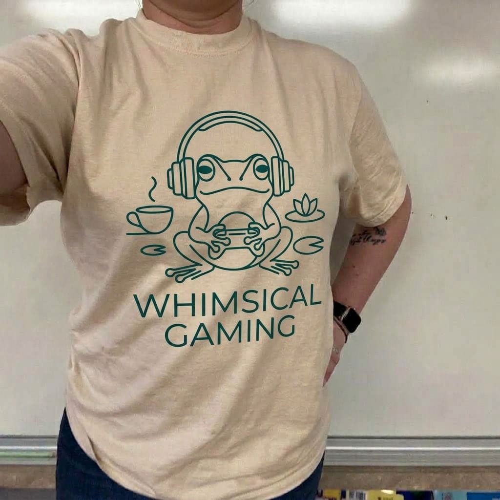 Customer photo review of Whimsical Gaming T-Shirt