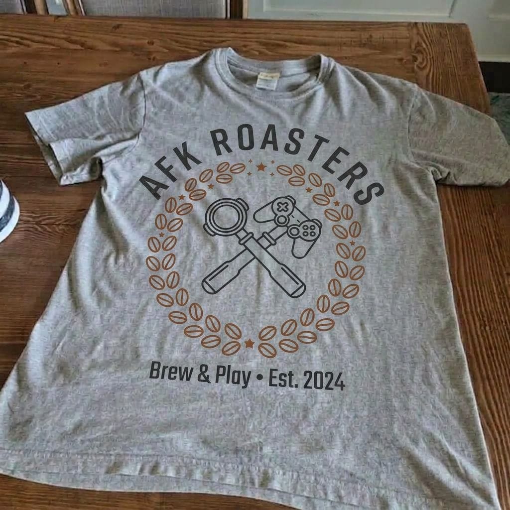 Customer photo review of AFK Roasters T-Shirt