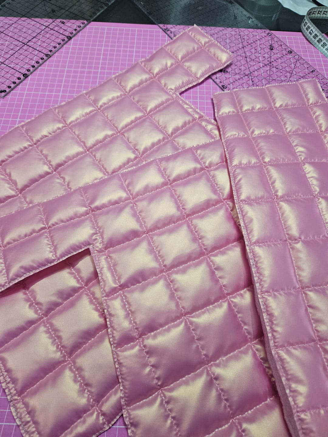 Customer photo review of NYLON QUADRADO 5X5 MATELADO HOLOGRAFICO ROSA GLOW