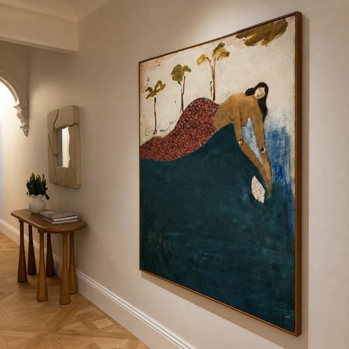 Customer photo review of Modern Folk Art ｜ Traveler Within the Tidal Dream