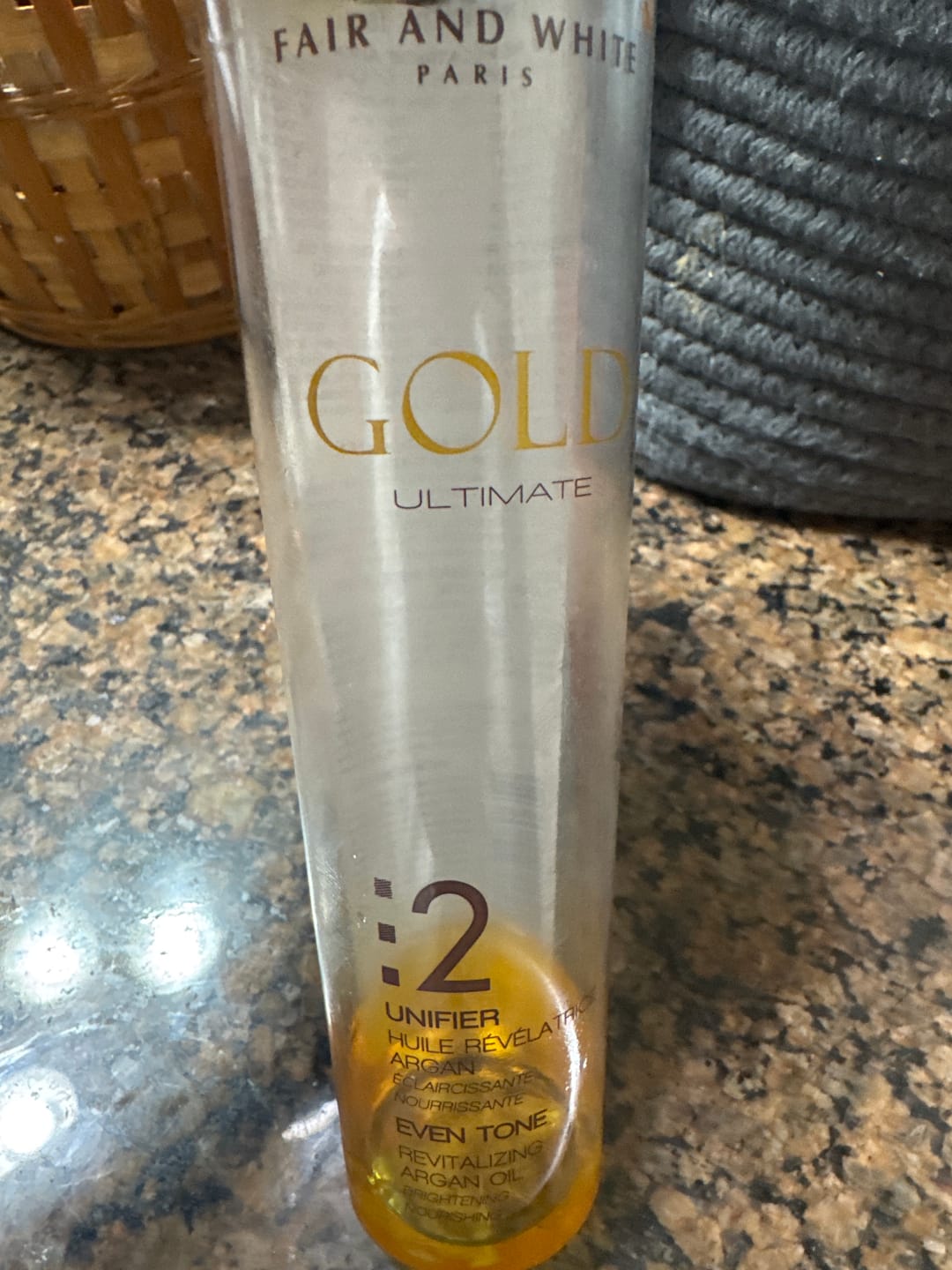 Customer photo review of Gold :2 Revitalizing Argan Oil 200ml