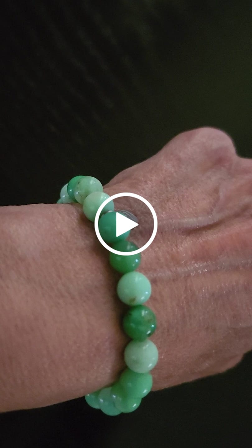 Customer video review of Australian Jade Chrysoprase Bracelet
