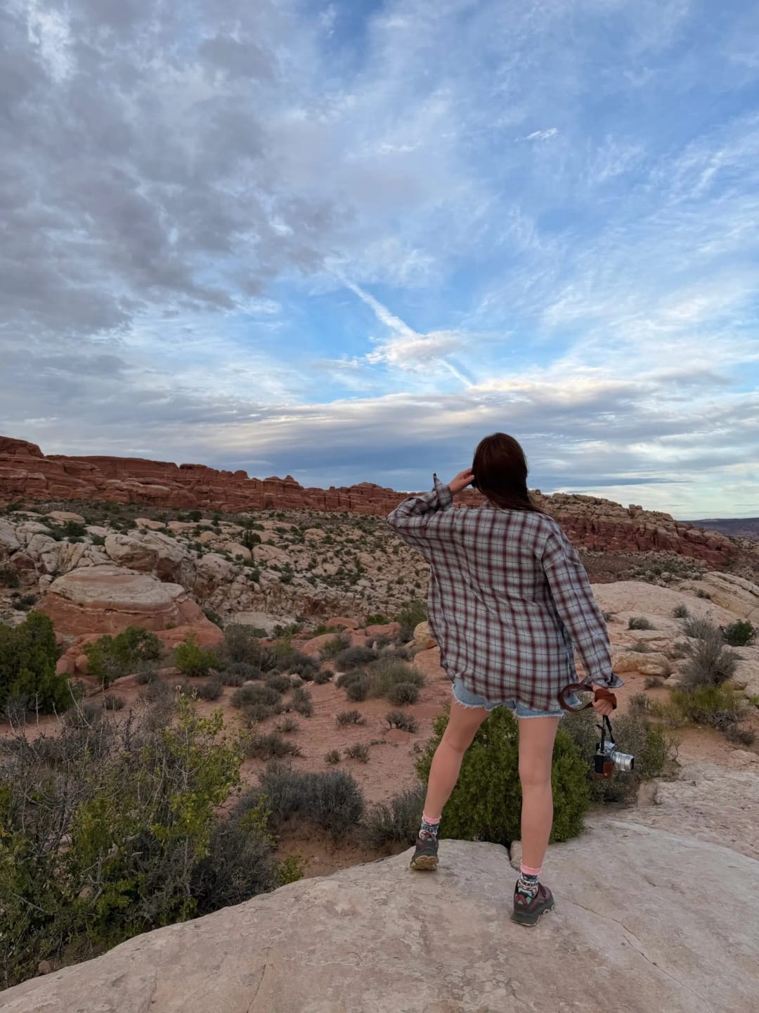 Customer photo review of Kate Oversized Plaid Shirt