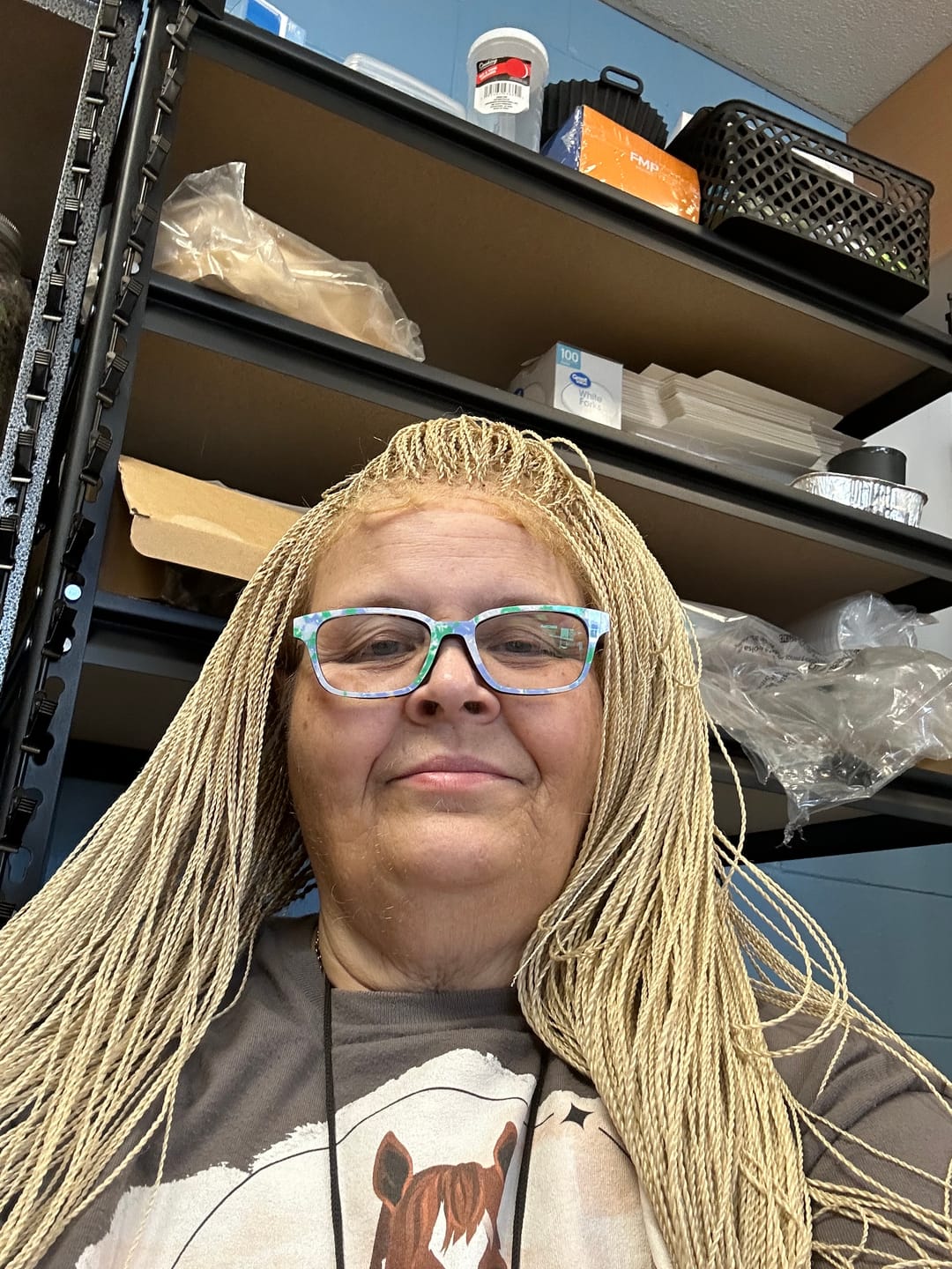 Customer photo review of Mica - Micro Senegalese Twist Pre Bleached Swiss HD Full Lace Knotless Braids Wig 799 Strands