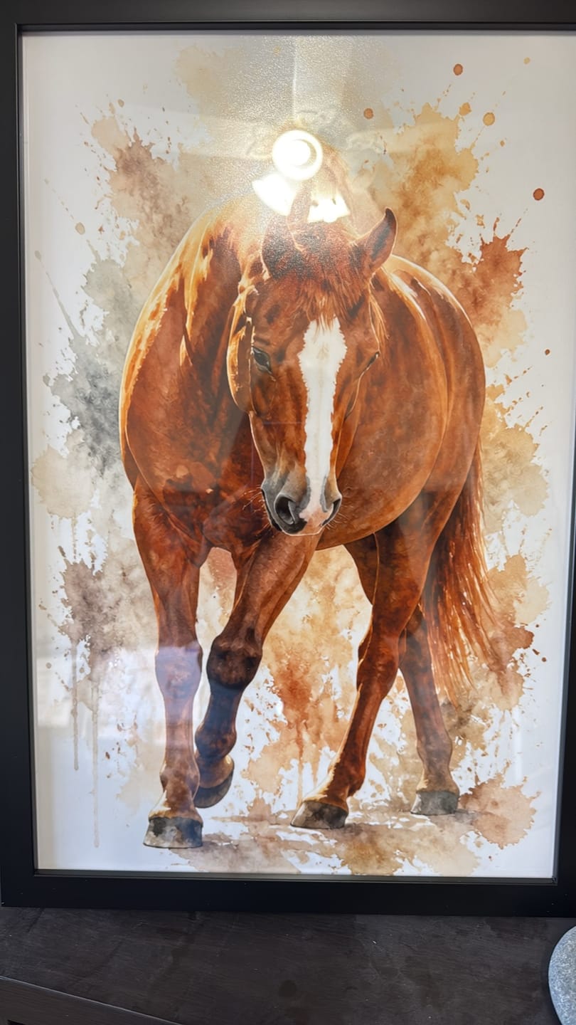 Customer photo review of Watercolor Realistic Portrait - Personalized Poster