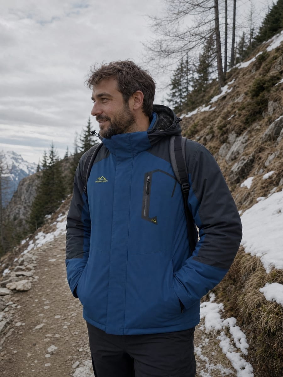 Customer photo review of Wasserdichte Winterjacke - Herren
