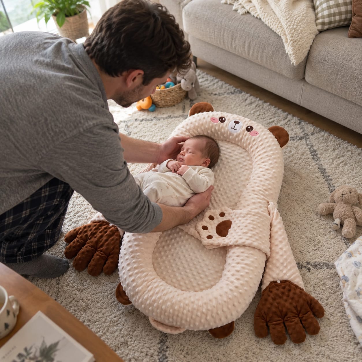 Customer photo review of HuggyNest Cozy Hug Pillow