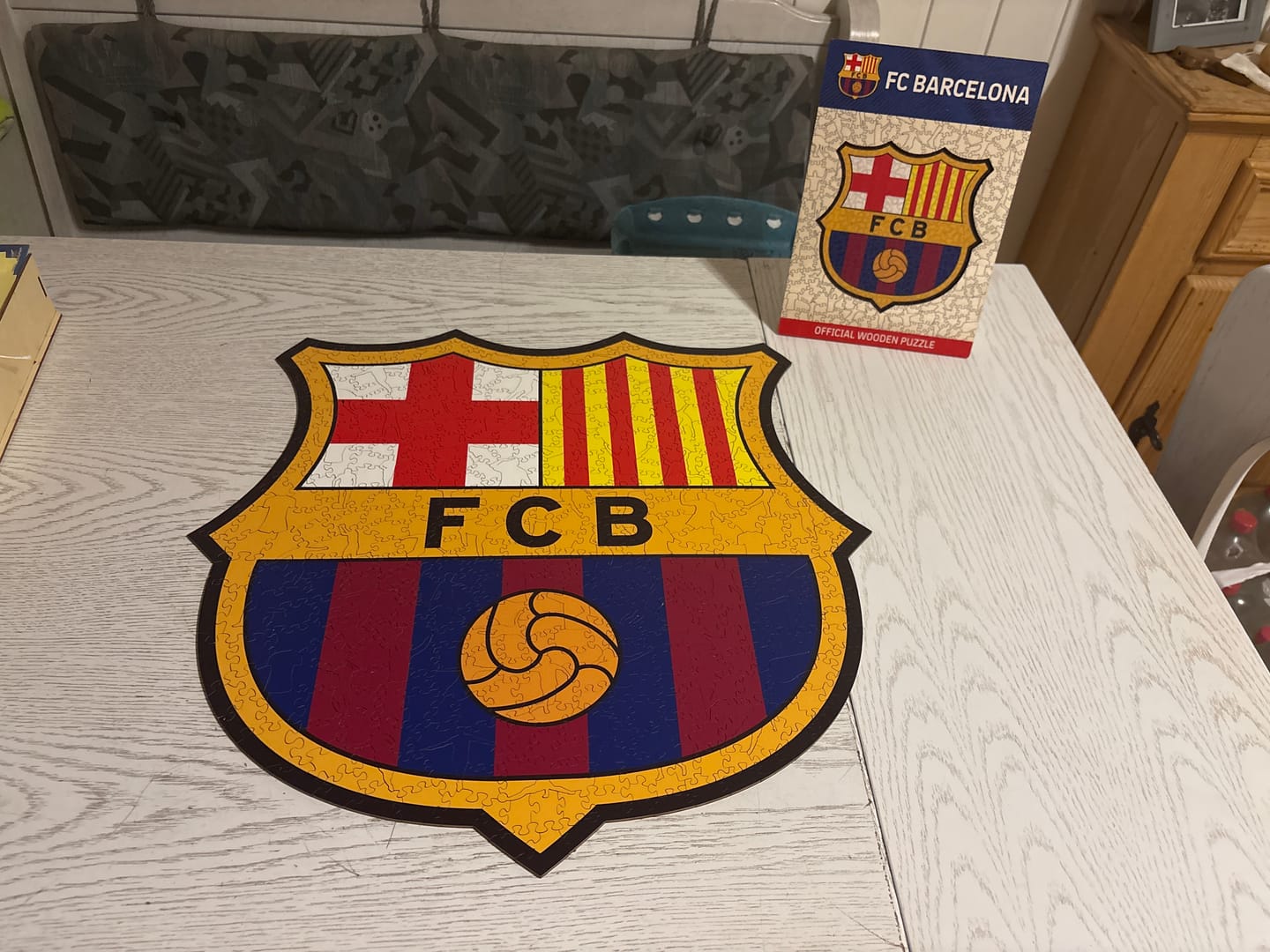 Customer photo review of FC Barcelona® Logo Wooden Puzzle