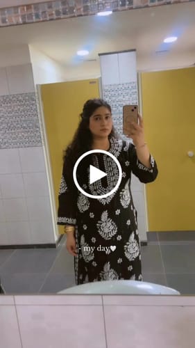 Customer video review of Anaisha Black Silk Crepe Kurta set
