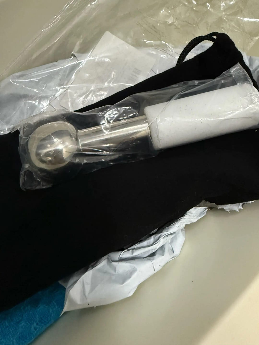 Customer photo review of Stainless Steel Cooling Globes