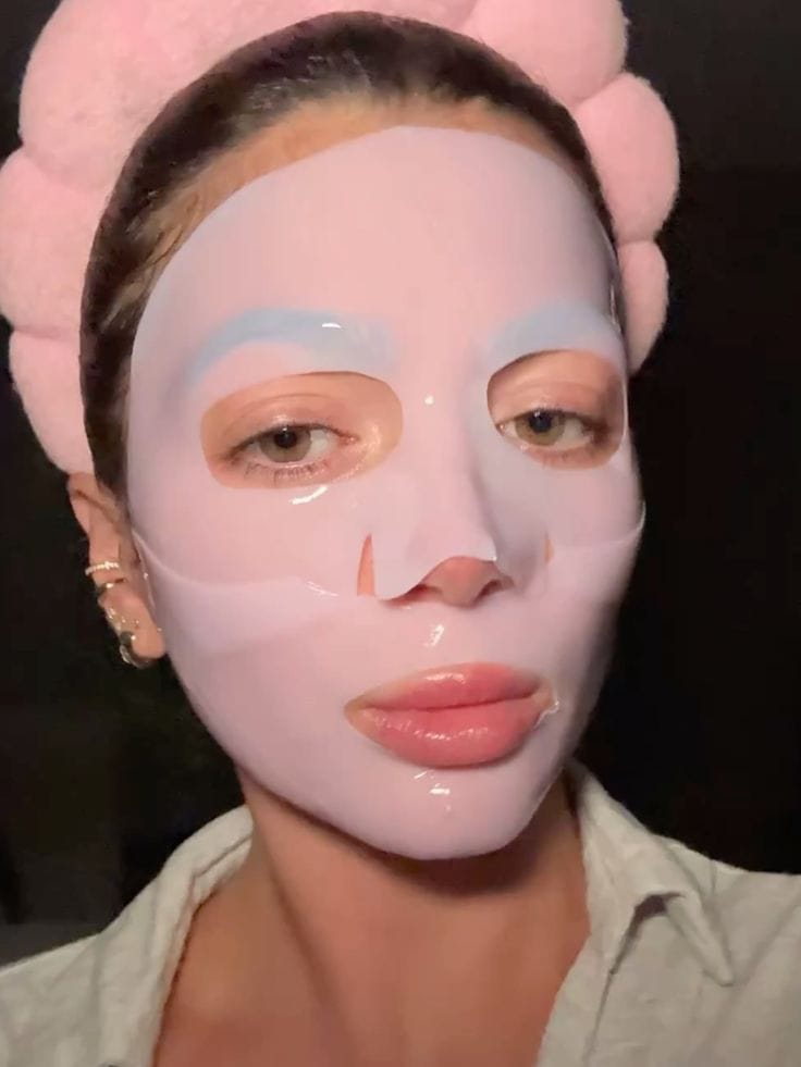 Customer photo review of Salmon PDRN Pink Collagen Jelly Gel Mask