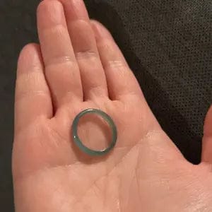 Customer photo review of FuAttract Harmony Protection & Elegance Natural Ice Jade Skinny Ring