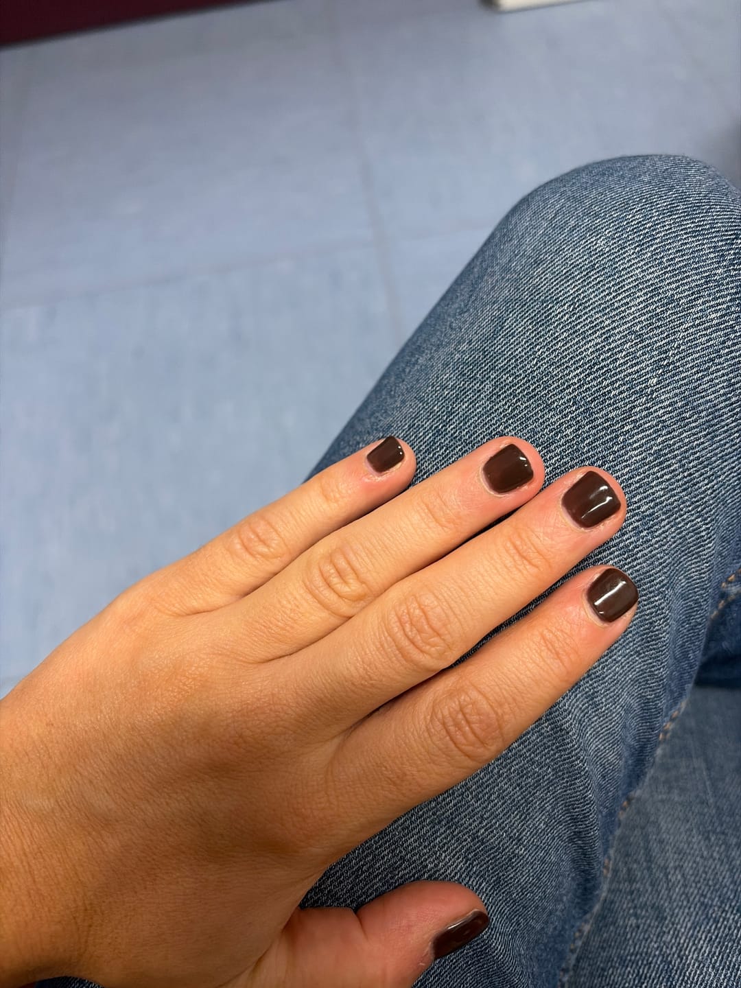 Customer photo review of Smalto Semipermanente LCI -  Cioccolato