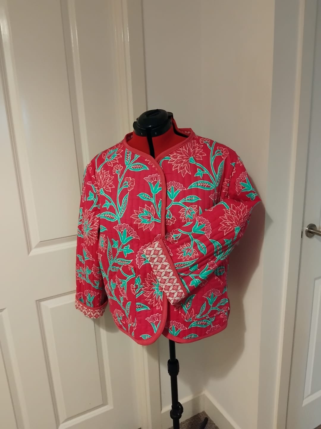 Customer photo review of Garden Mosaic Quilted Cotton Fabric