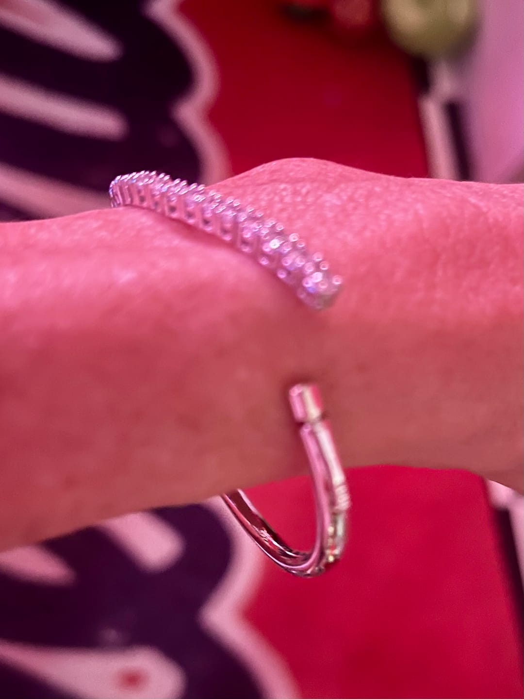 Customer photo review of Half Bangle Half Tennis Bracelet™