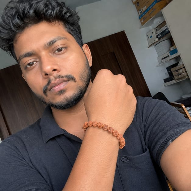 Customer photo review of 5 Mukhi Rudraksha Bracelet