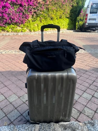 Customer photo review of Packable Travel Tote 20L