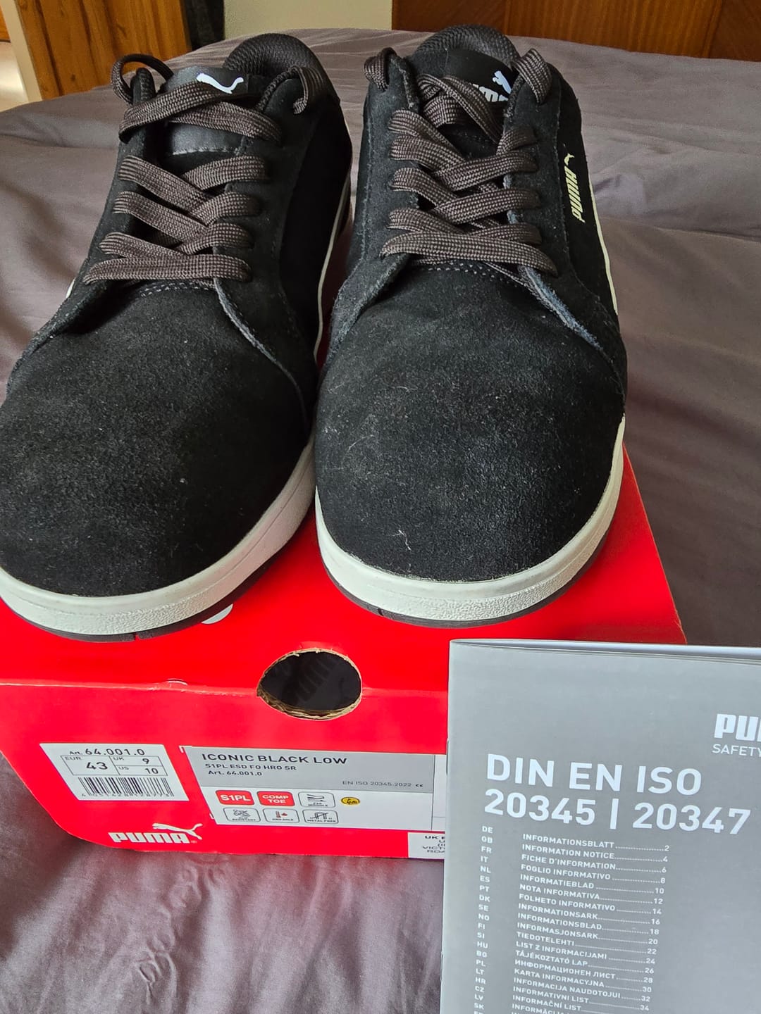 Customer photo review of Puma Safety Iconic Low Suede Safety Shoes