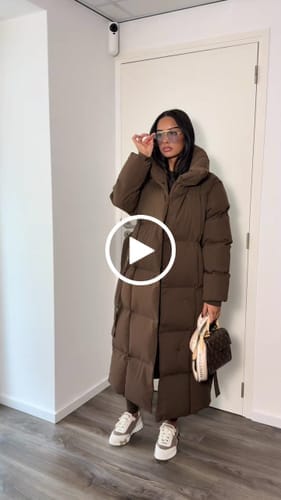 Customer photo review of Longline puffer Black