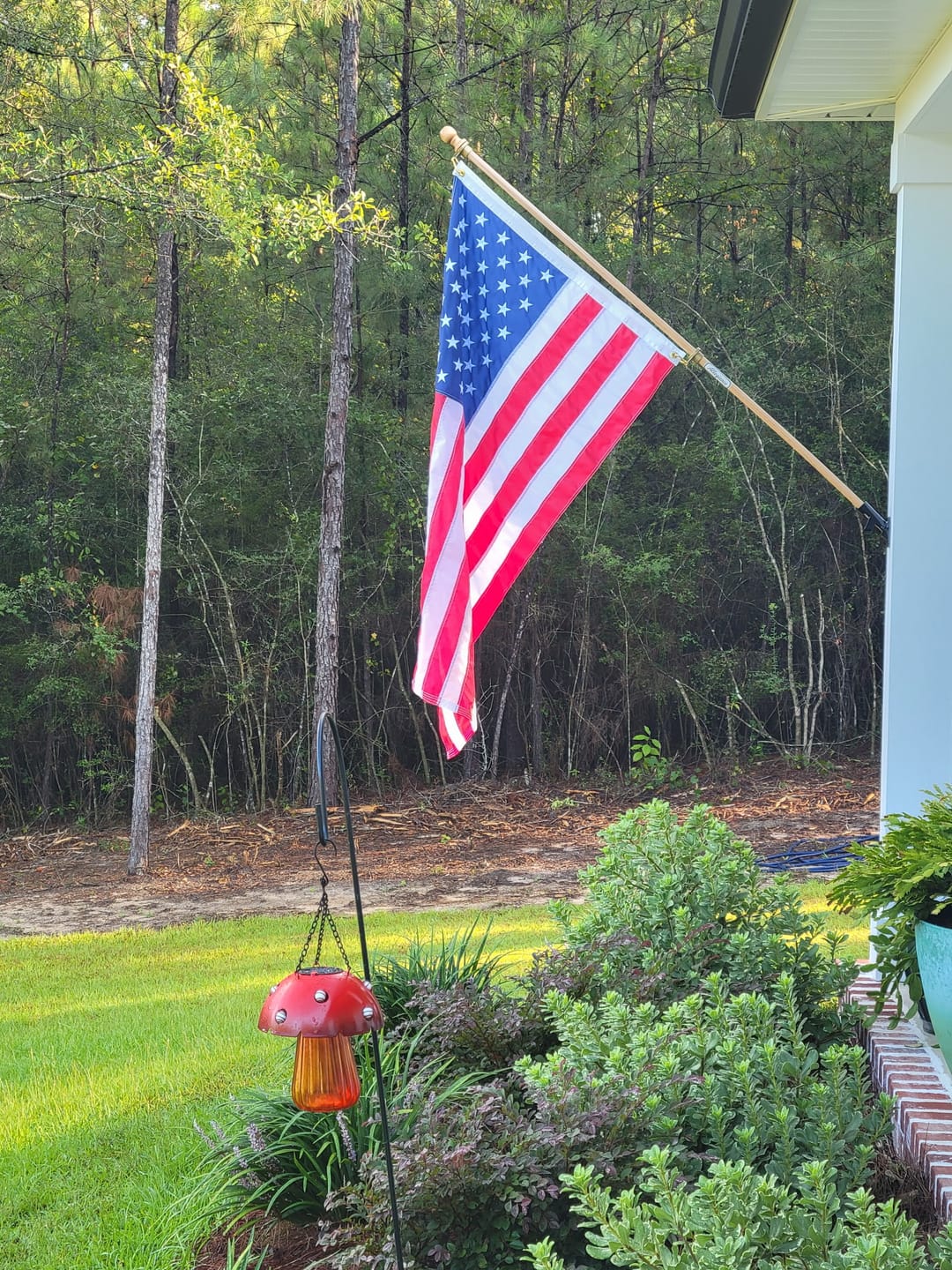 Customer photo review of 3' x 5' American Flag Set