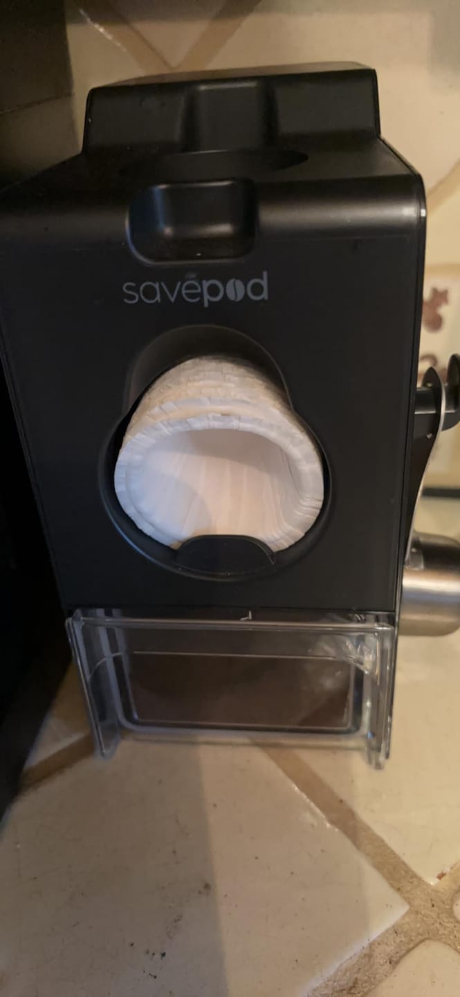 Customer photo review of Savepod® Disposable Coffee Filters - 100% Compostable