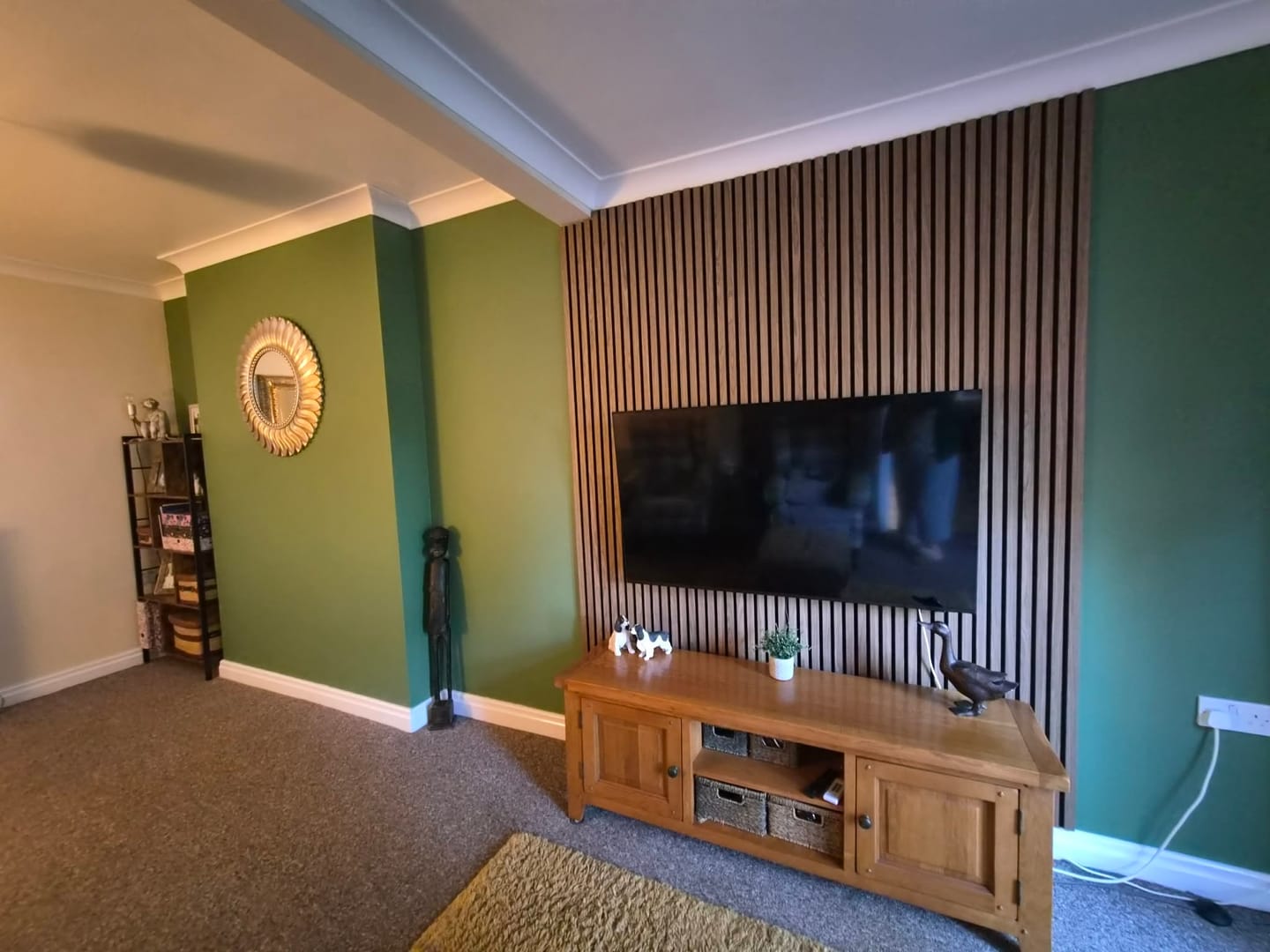 Customer photo review of SlatWall Acoustic Deep Walnut Slatted Wall Panel