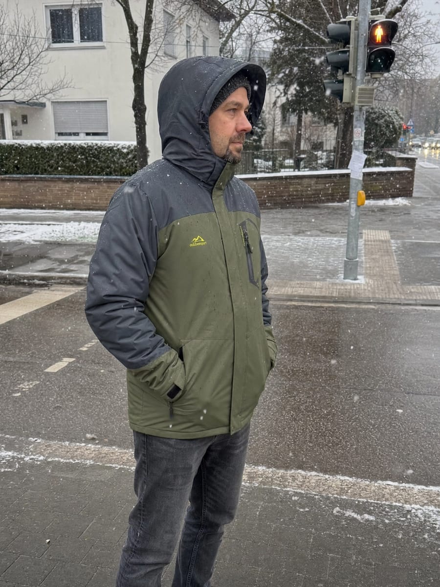 Customer photo review of Wasserdichte Winterjacke - Herren