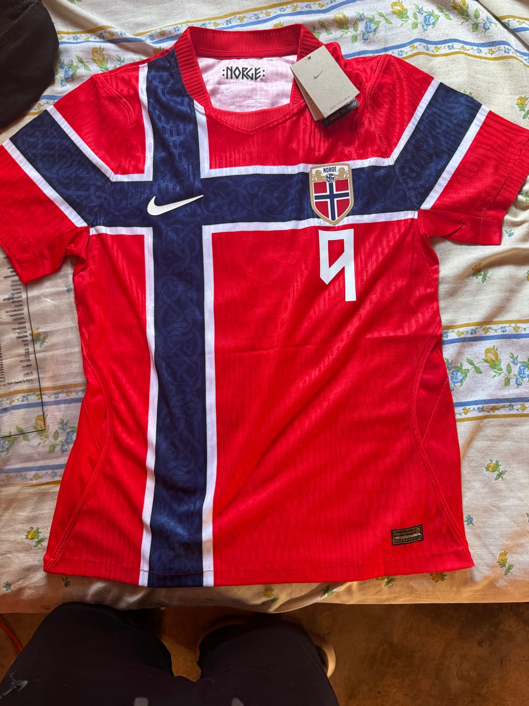 Customer photo review of Noruega Mundial 2026 Nike Local versión jugador