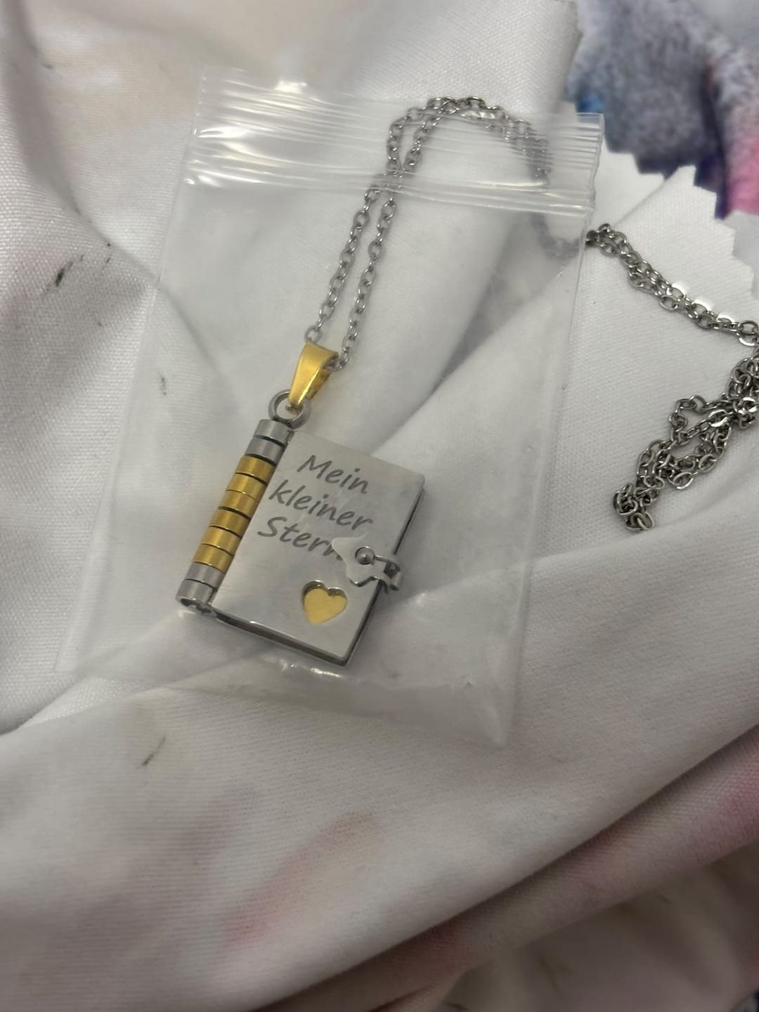 Customer photo review of Halskette mit Emotionaler Botschaft