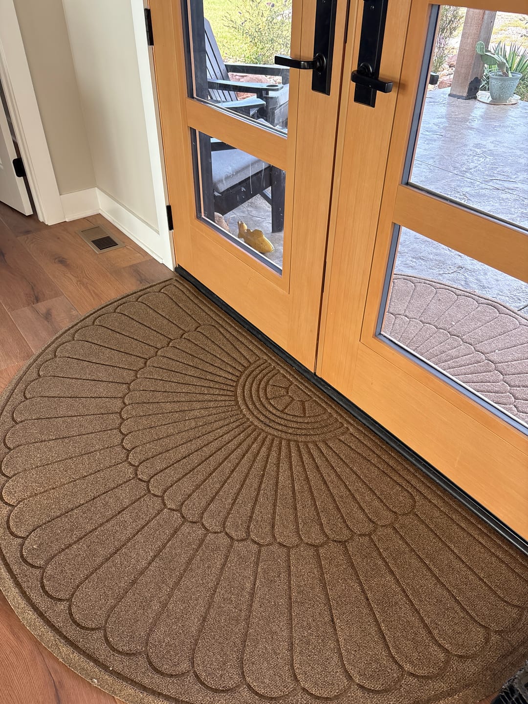 Customer photo review of WaterHog® Max Grand Half Oval Mat