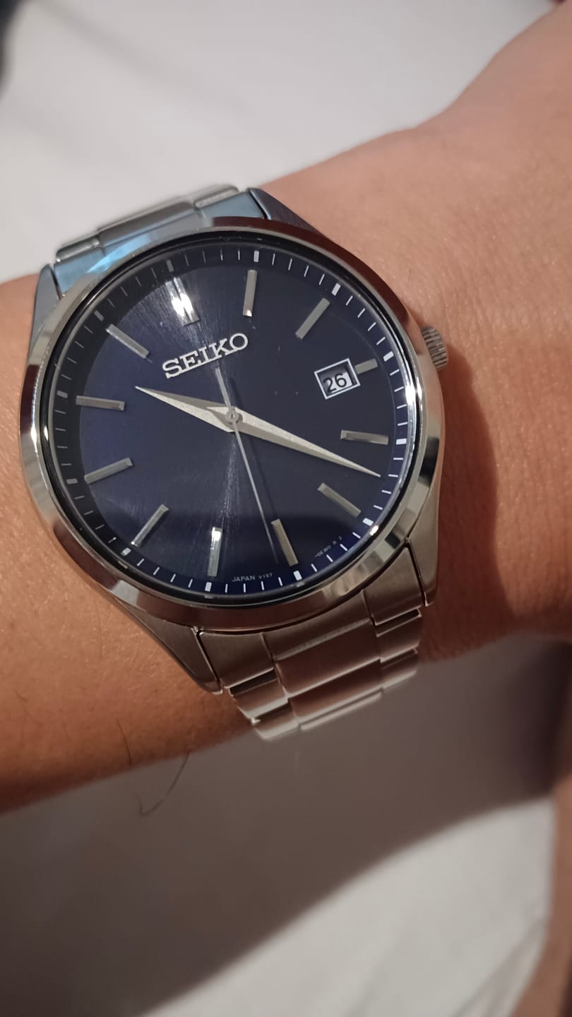 Customer photo review of Reloj Seiko SBPX145 Azul Solar Made in Japan 38.7mm JDM