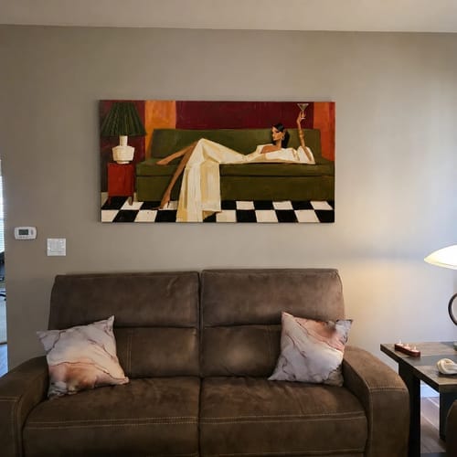 Customer photo review of Modern Folk Art ｜ An Elegant Moment at Dusk