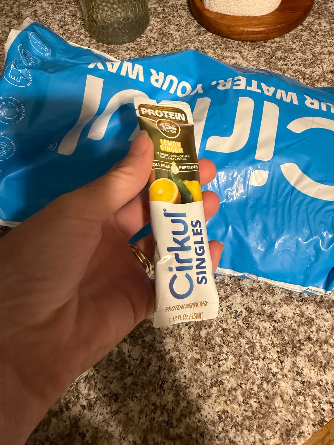 Customer photo review of Protein Lemon Ginger 6-Pack