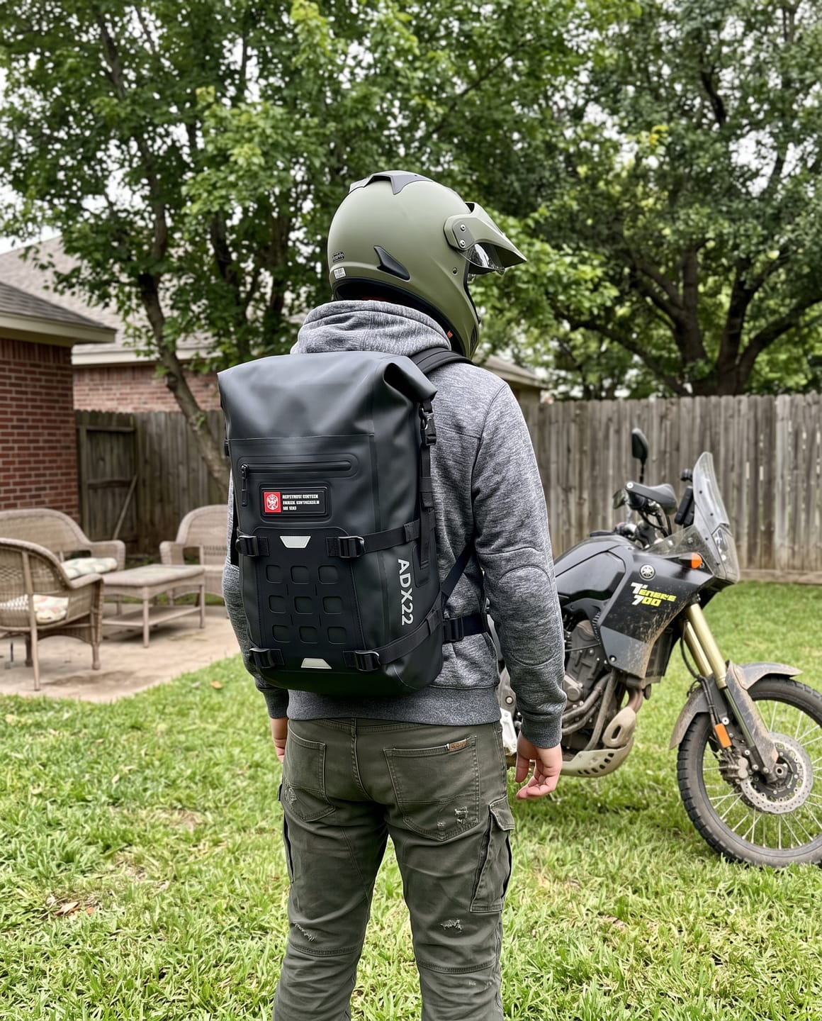 Customer photo review of 22L - Explorer Adventure Touring Backpack