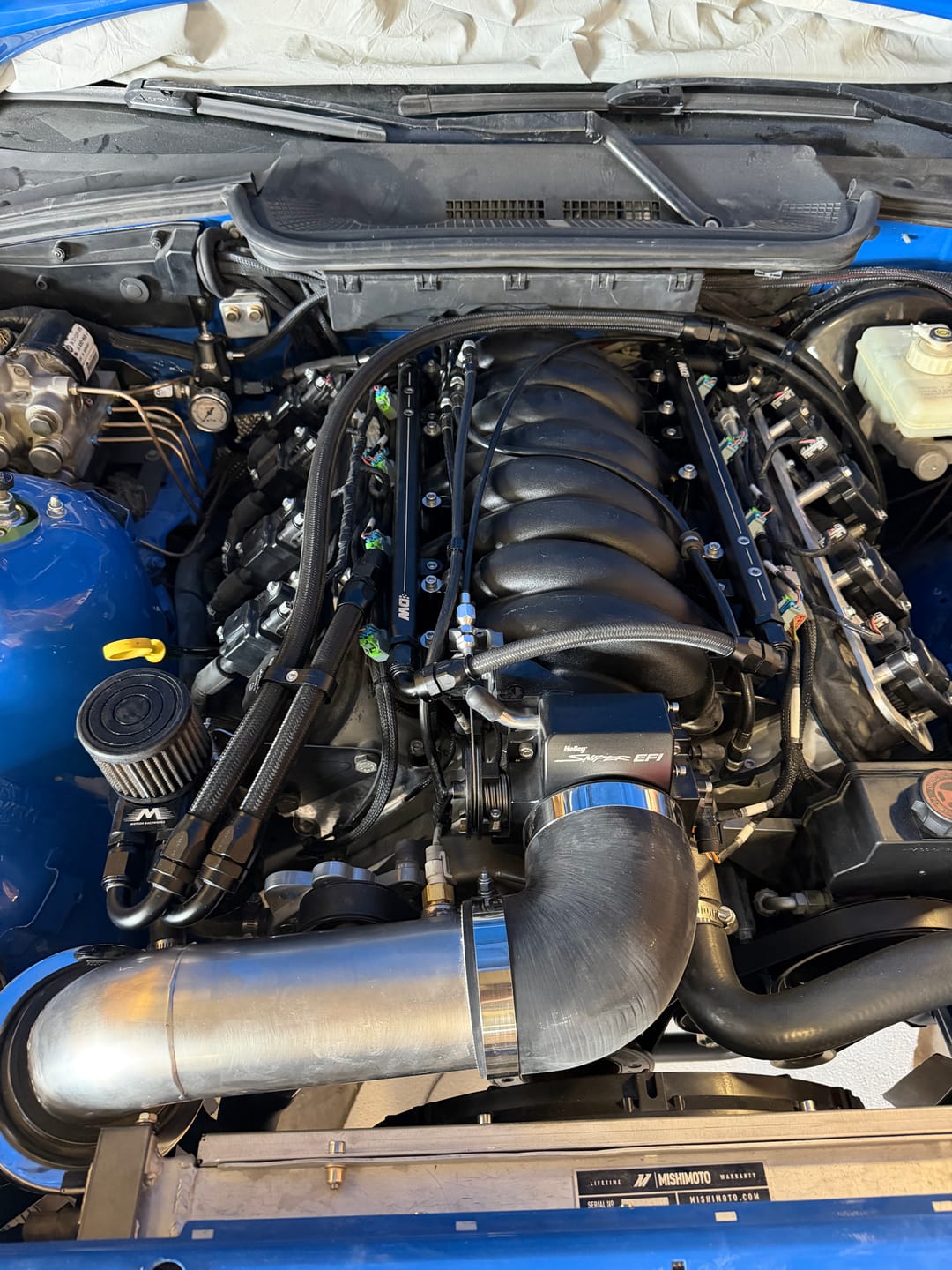 Customer photo review of Top Loader Billet Internally Baffled Oil Catch Can (Dual 10AN Port)
