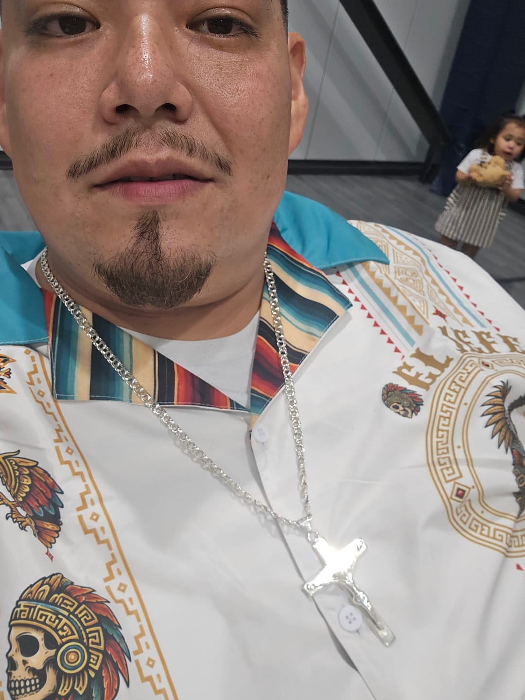 Customer photo review of El Jefe Azteca Hueso Guayabera