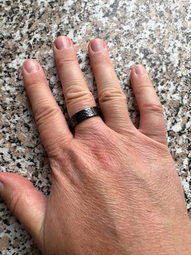 Customer photo review of Titāna gredzens "Zalkša josta"