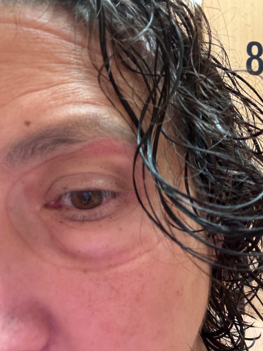 Customer photo review of NanoClear™ Flex Swim Goggles Blue Mirror - (Black)