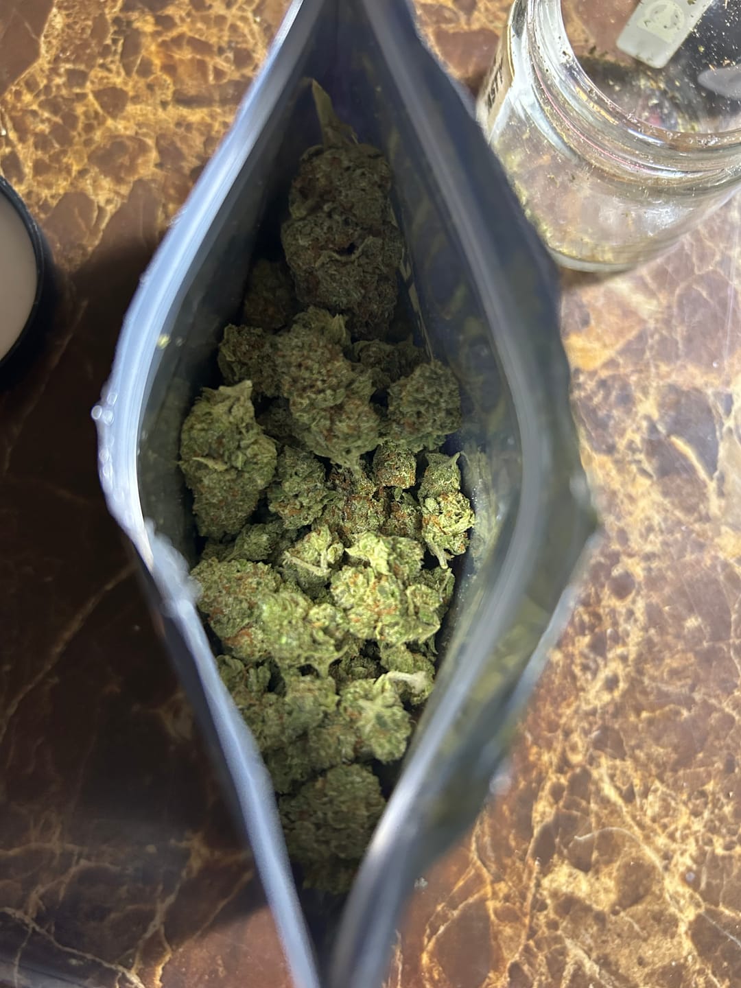 Customer photo review of Dank Blueberry Cruffin THCA Flower
