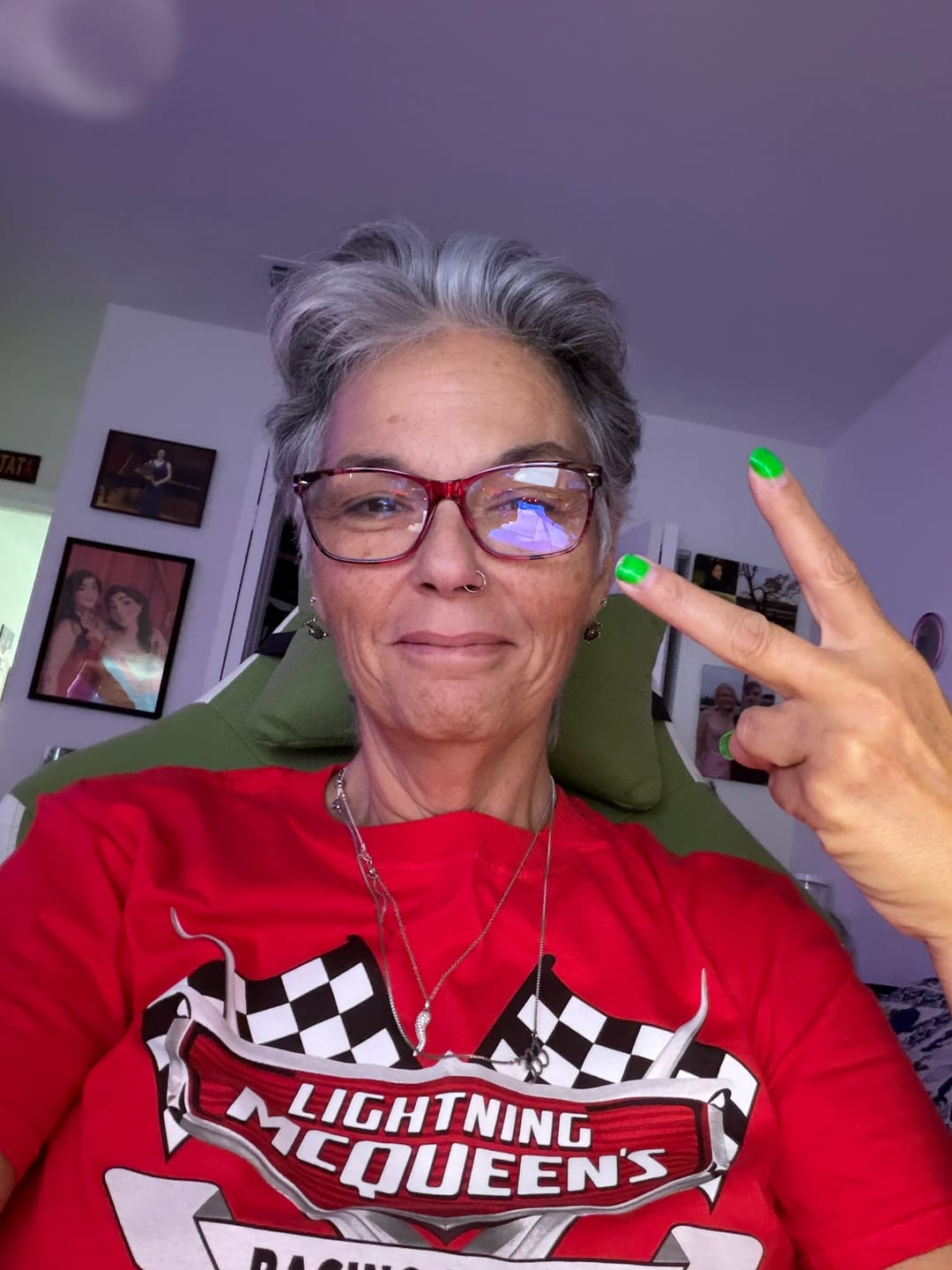 Customer photo review of Lightning McQueen Racing Academy Shirt