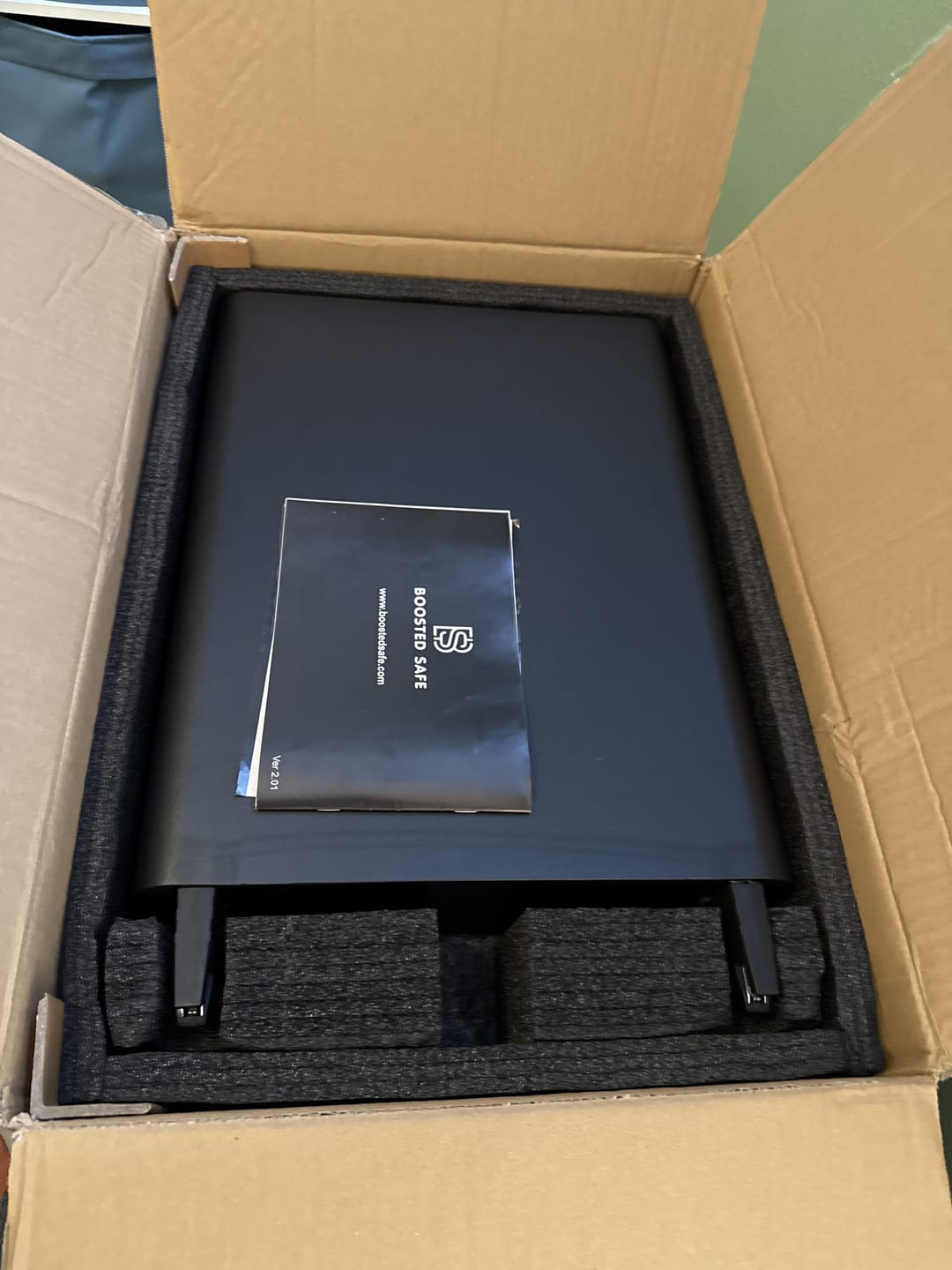 Customer photo review of BoostedSafe Elite: Fingerprint, Key & Digital Combo