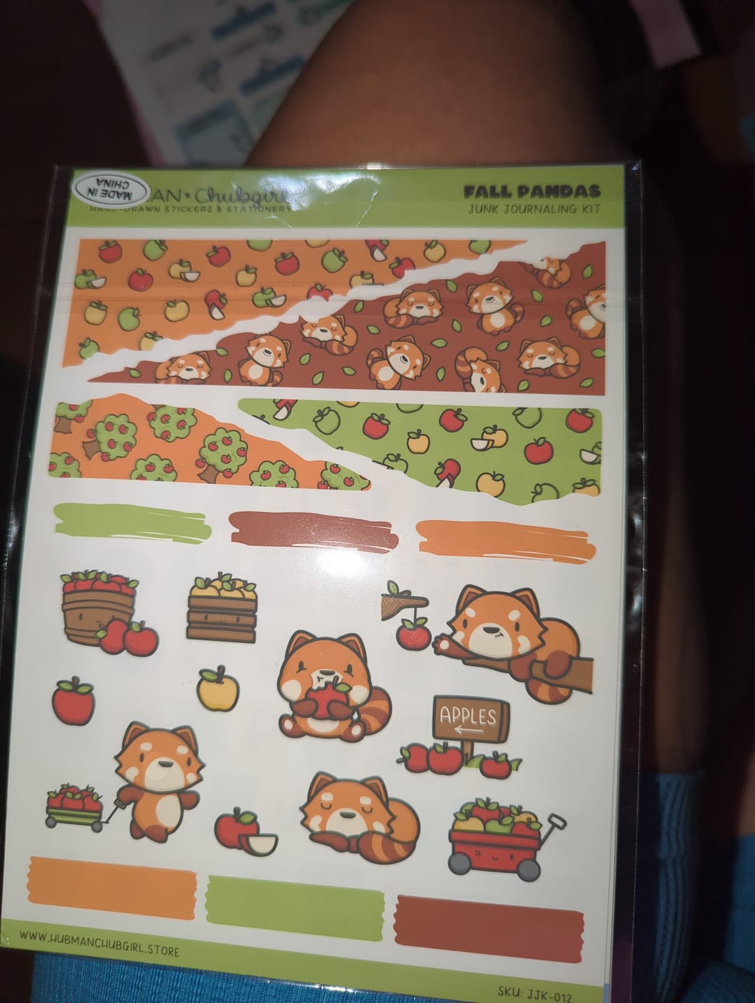 Customer photo review of Fall Pandas Days Junk Journaling Kit