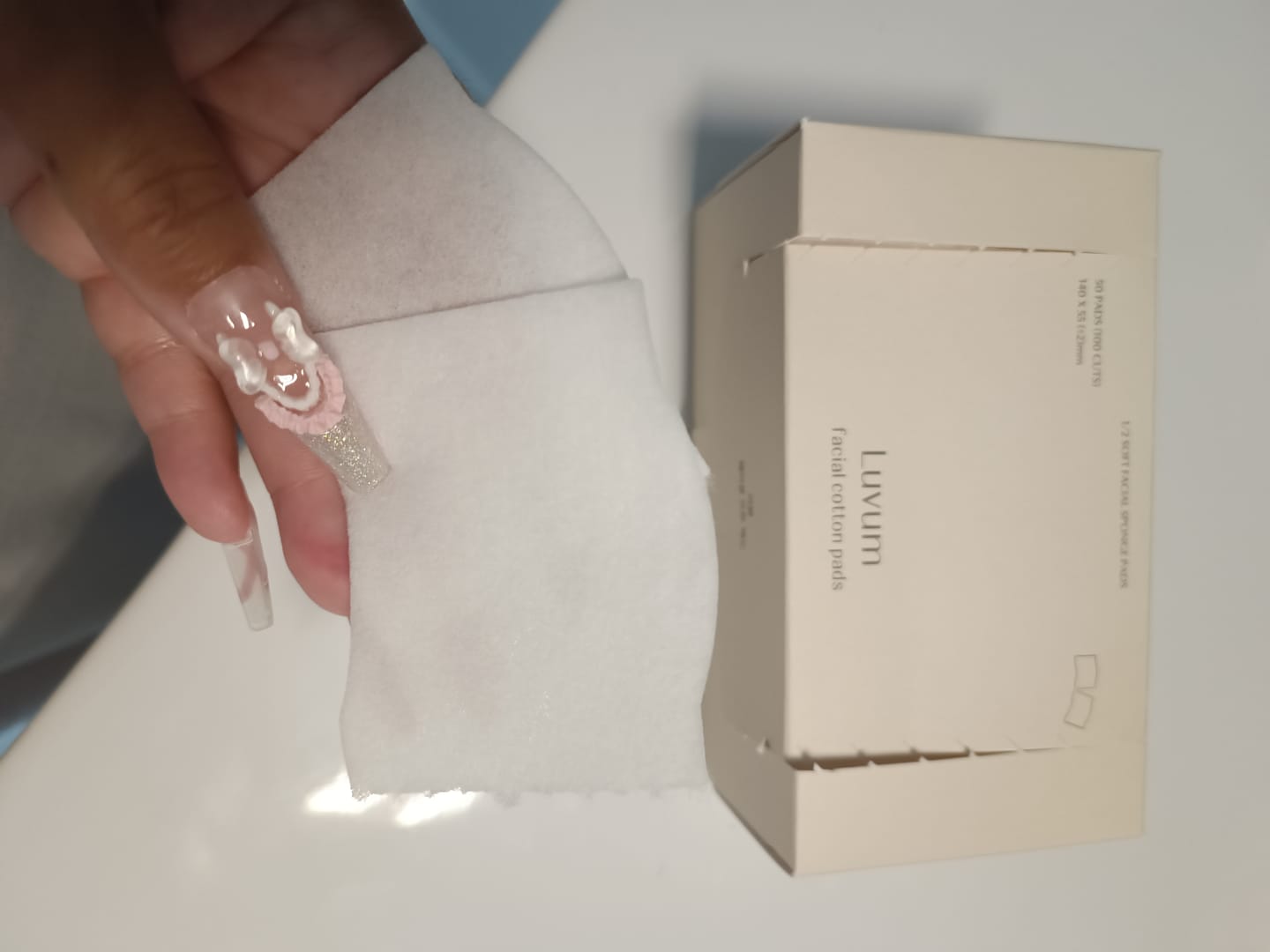 Customer photo review of Luvum Bomullspads (100 stk)