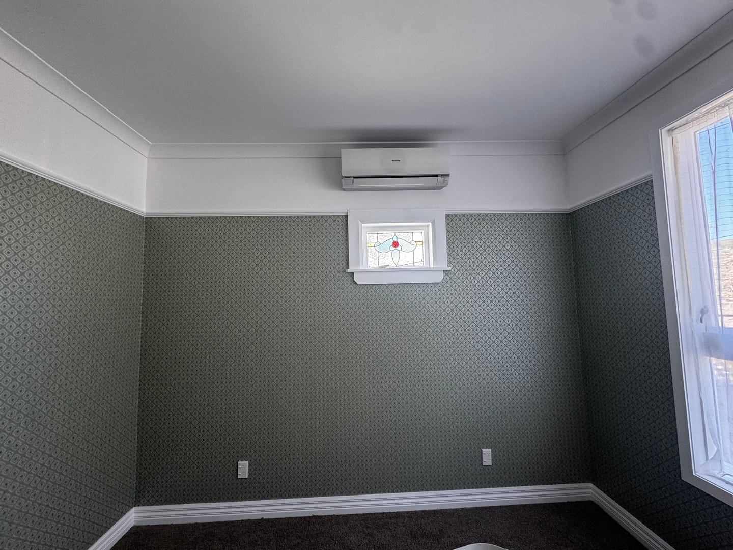 Customer photo review of Sunstone – Soft Geometric Wallpaper – Orange