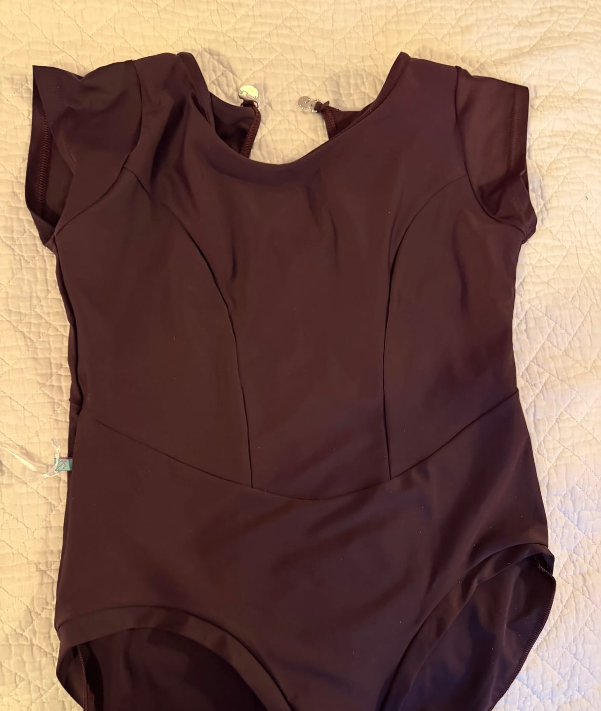 Customer photo review of We Got Boobs dance leotard - Cherry Noir