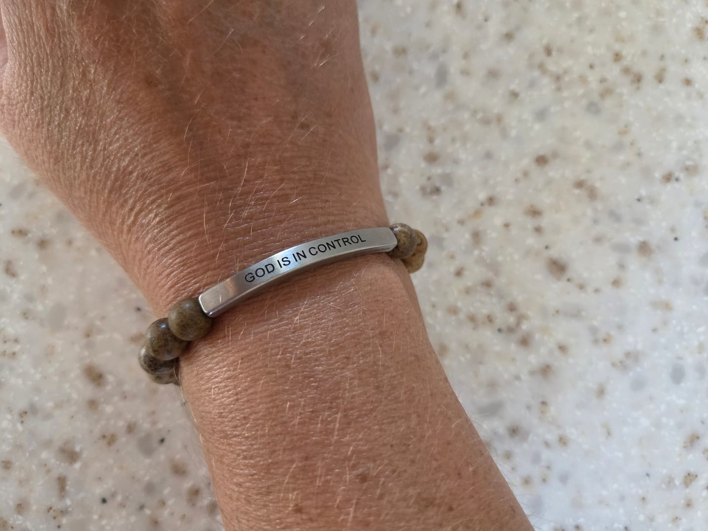 Customer photo review of MENS - GOD IS IN CONTROL (POS)