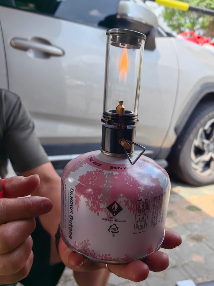 Customer photo review of Dreamlike Fuel - Powered Camping Lantern | Compact Outdoor Tent Light, Durable & Energy - Efficient, Battery - Free for Hiking & Adventures