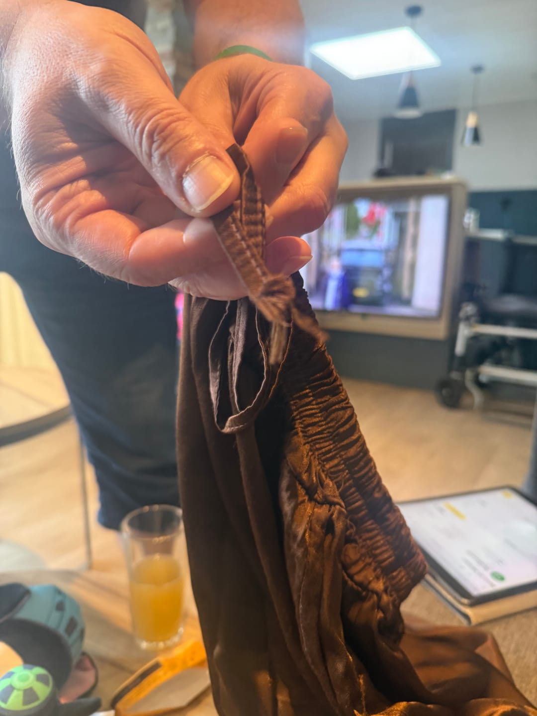 Customer photo review of Satin Hose