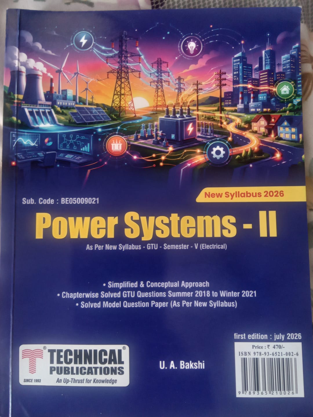 Customer photo review of Power Systems-II for GTU 24 Course (V - ELECTRICAL - BE05009021)