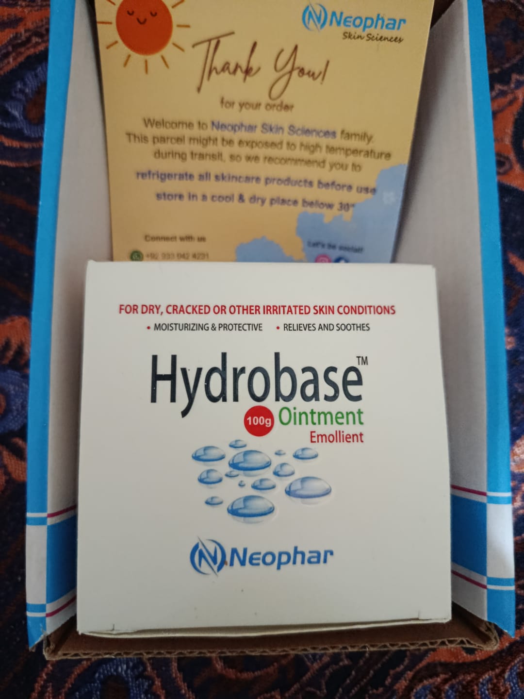 Customer photo review of Hydrobase Emollient Ointment